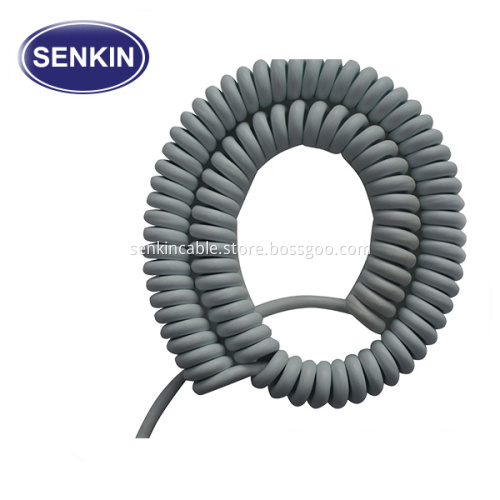 Multi Core PU Spiral Coiled Cable Cord